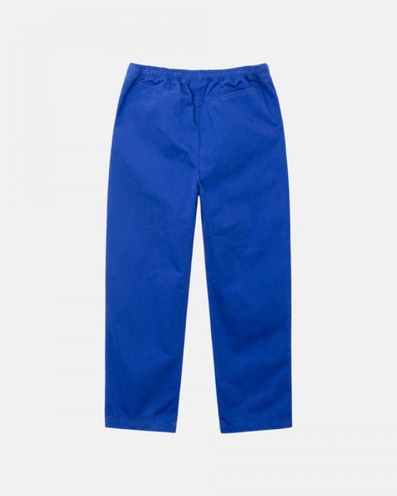 Blue Stussy Brushed Beach Pant Men's Swimwear Jakarta | Indonesia ZUR-8583