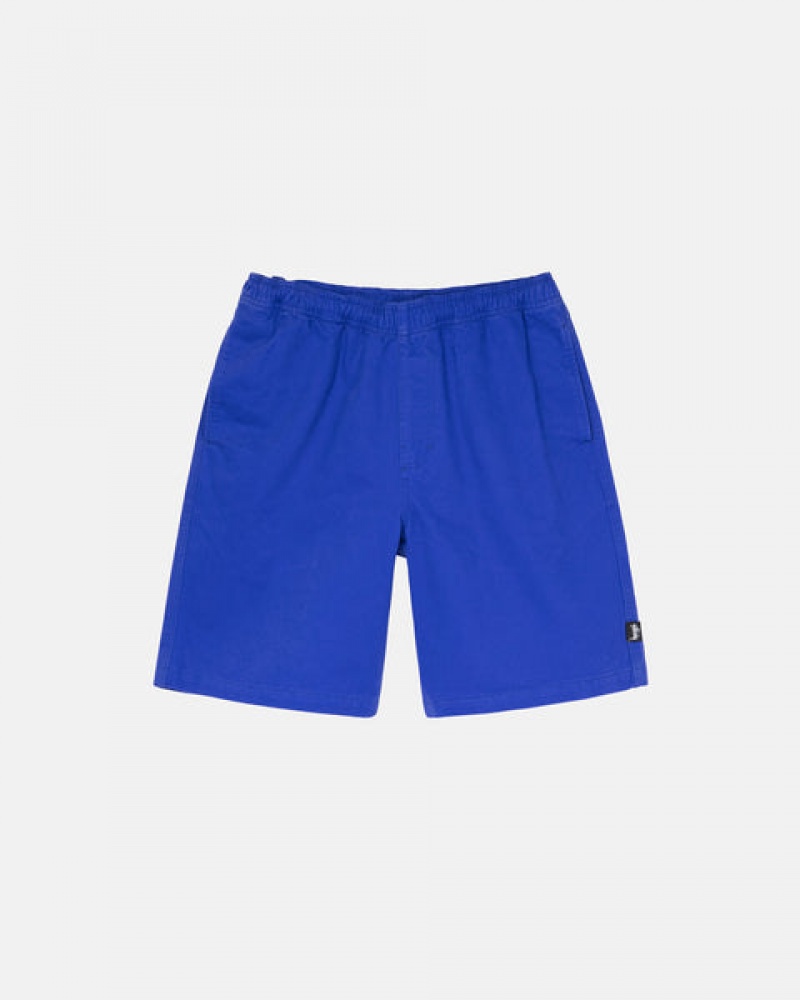 Blue Stussy Brushed Beach Short Men's Swimwear Jakarta | Indonesia EPK-1759