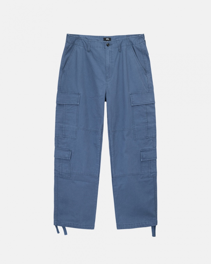 Blue Stussy Ripstop Surplus Cargo Women\'s Pants Jakarta | Indonesia VUU-2706