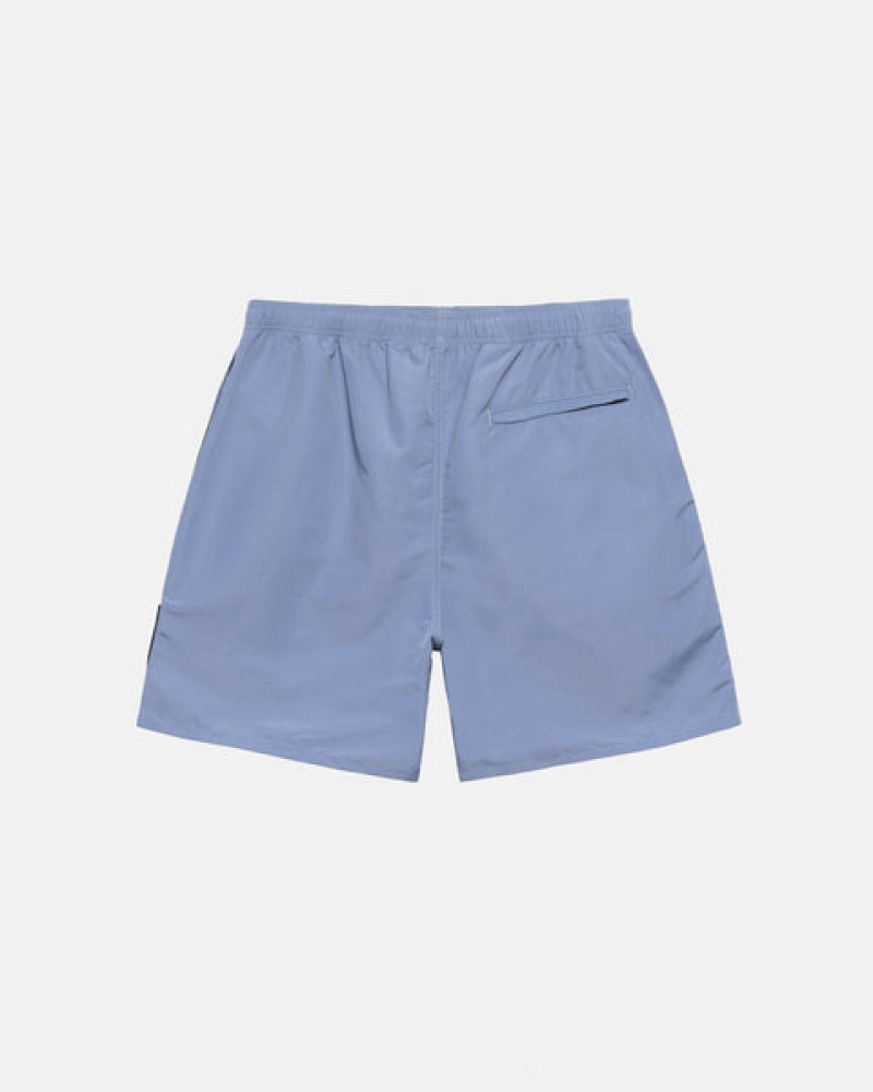 Blue Stussy Surfman Patch Water Short Men's Swimwear Jakarta | Indonesia EIY-4237