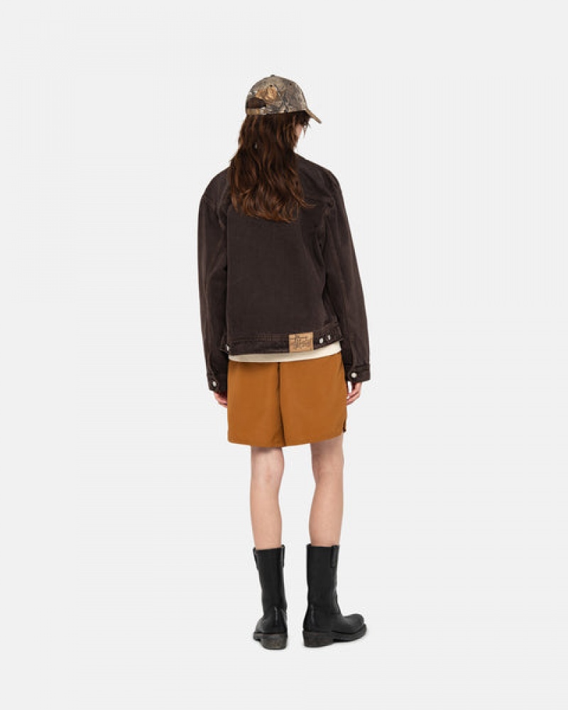 Brown Stussy Water Short Stock Women's Shorts Jakarta | Indonesia VAE-8761