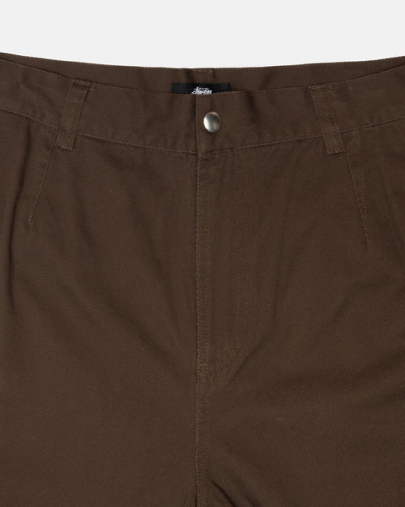 Brown Stussy Workgear Trouser Twill Men's Pants Jakarta | Indonesia RBK-2337