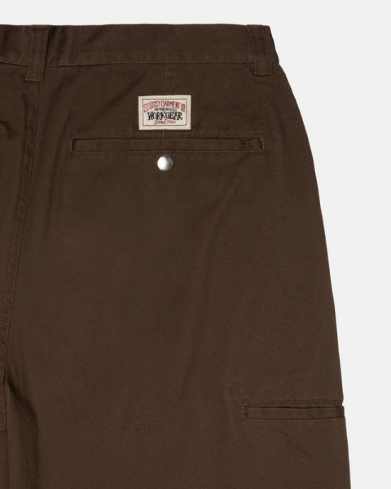 Brown Stussy Workgear Trouser Twill Men's Pants Jakarta | Indonesia RBK-2337