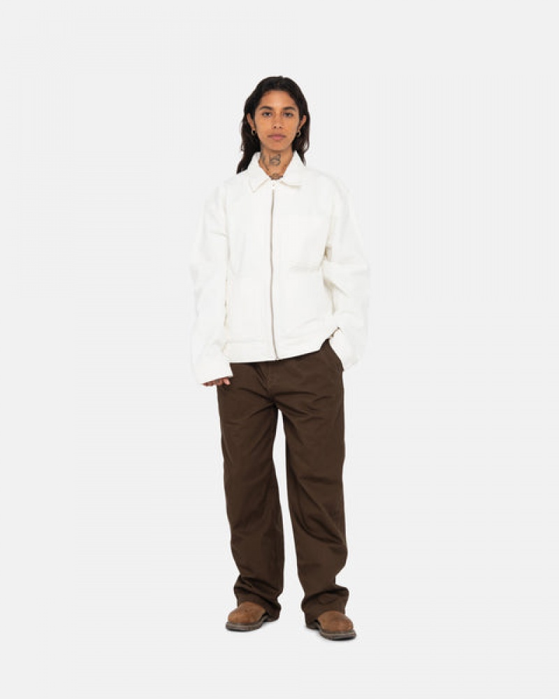 Brown Stussy Workgear Trouser Twill Men's Pants Jakarta | Indonesia RBK-2337