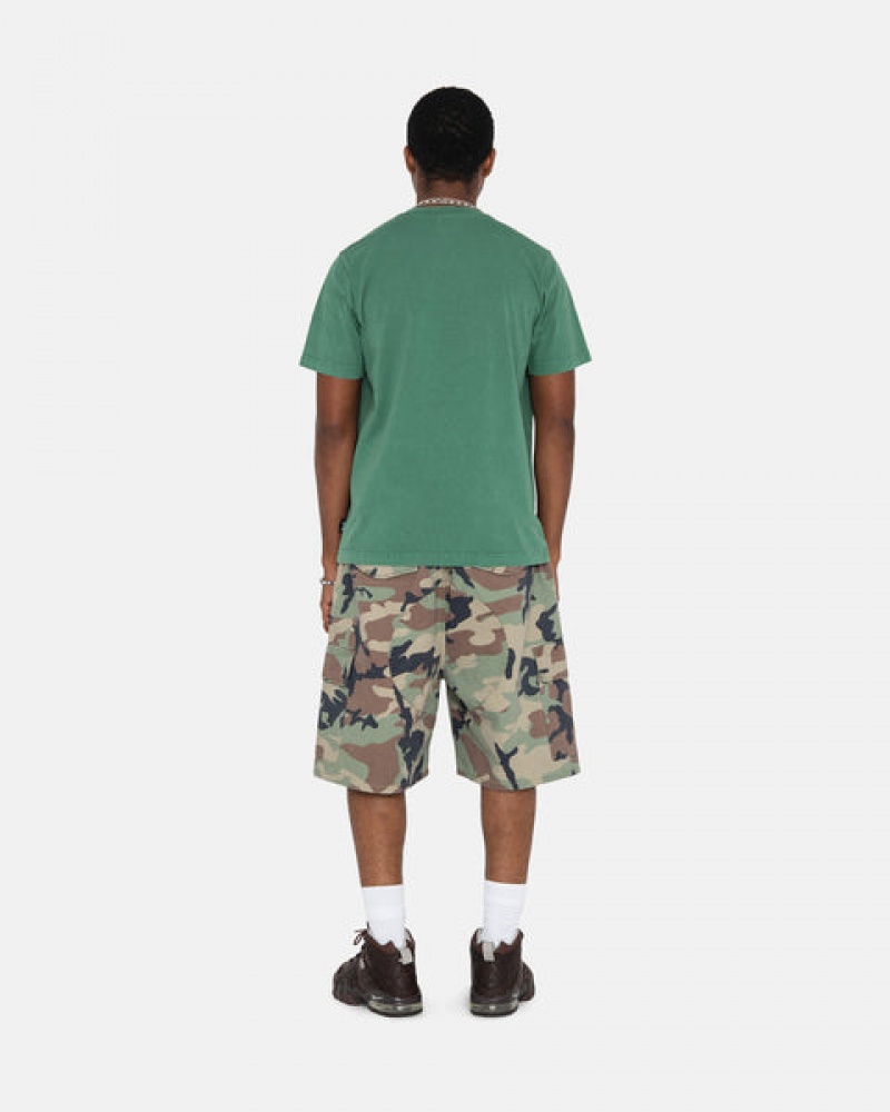 Camo Stussy Ripstop Cargo Beach Short Women's Shorts Jakarta | Indonesia MXQ-4013