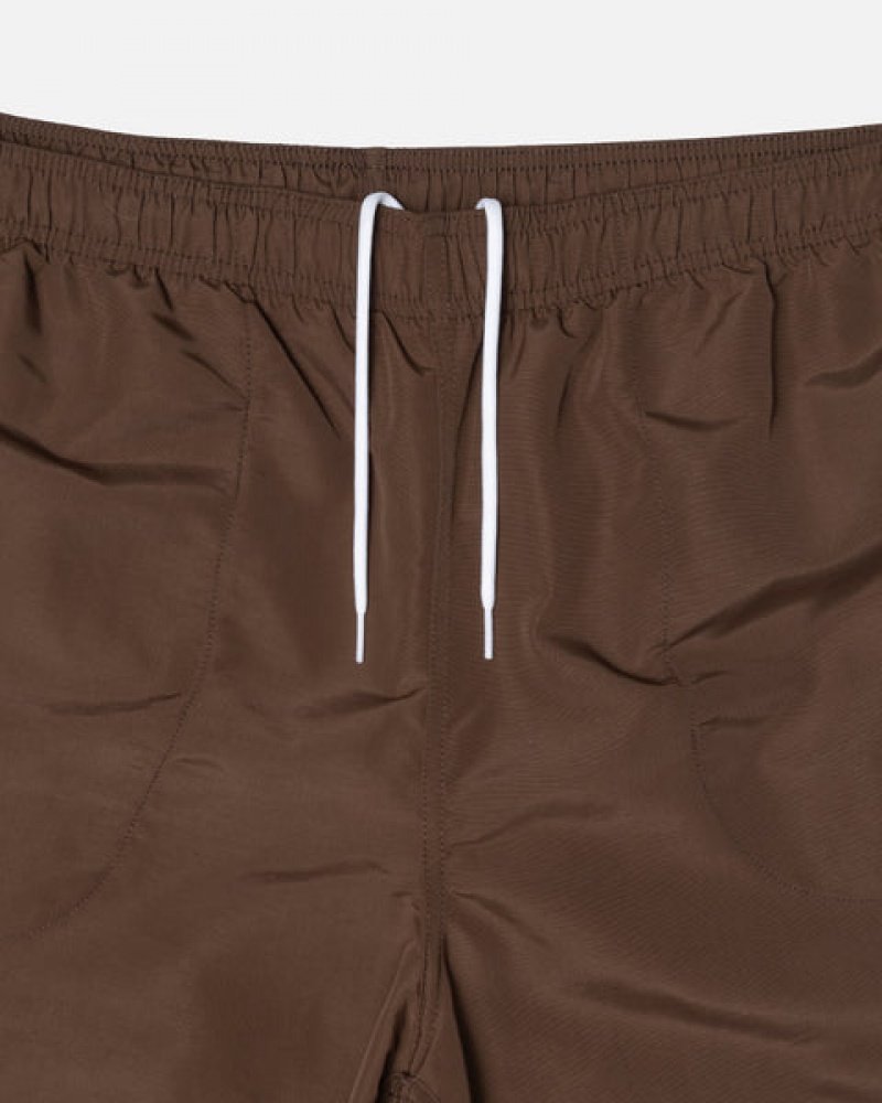 Coffee Stussy Big Basic Water Short Men's Swimwear Jakarta | Indonesia IOD-5652