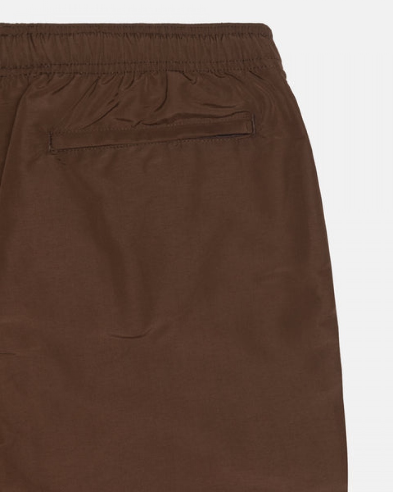 Coffee Stussy Big Basic Water Short Men's Swimwear Jakarta | Indonesia IOD-5652