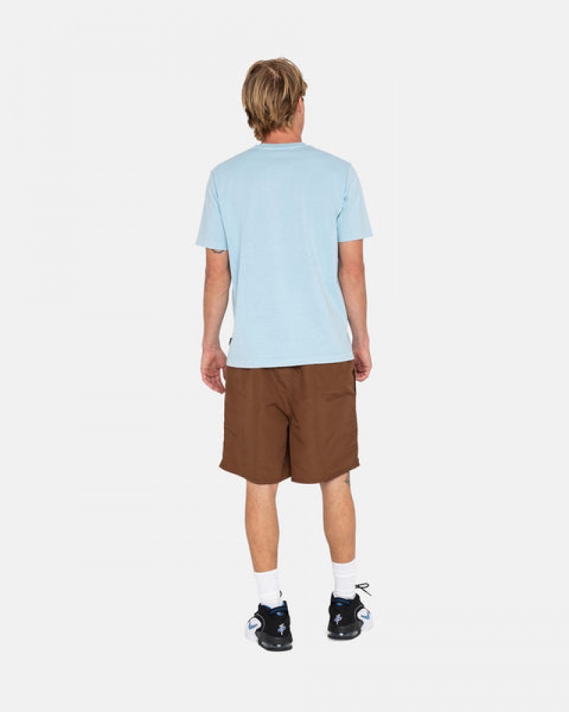 Coffee Stussy Big Basic Water Short Men's Swimwear Jakarta | Indonesia IOD-5652