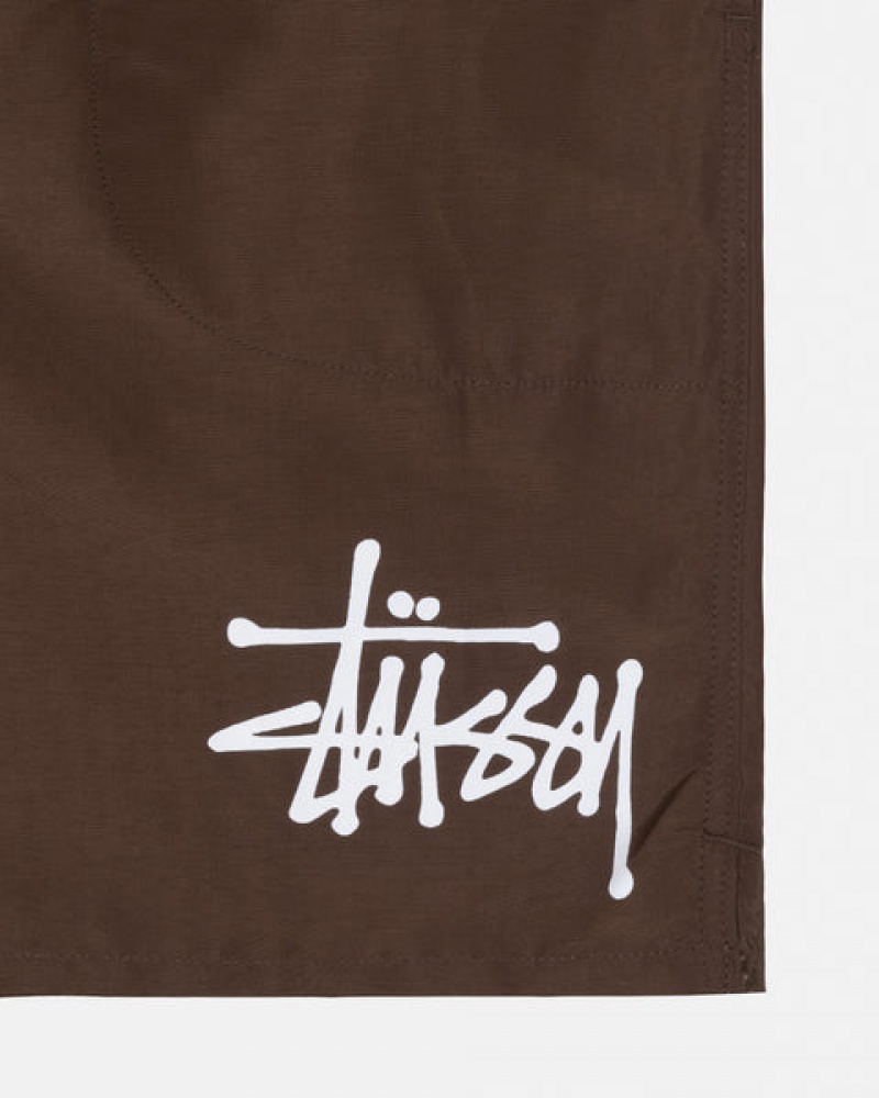 Coffee Stussy Big Basic Water Short Women's Swimwear Jakarta | Indonesia YEP-2929