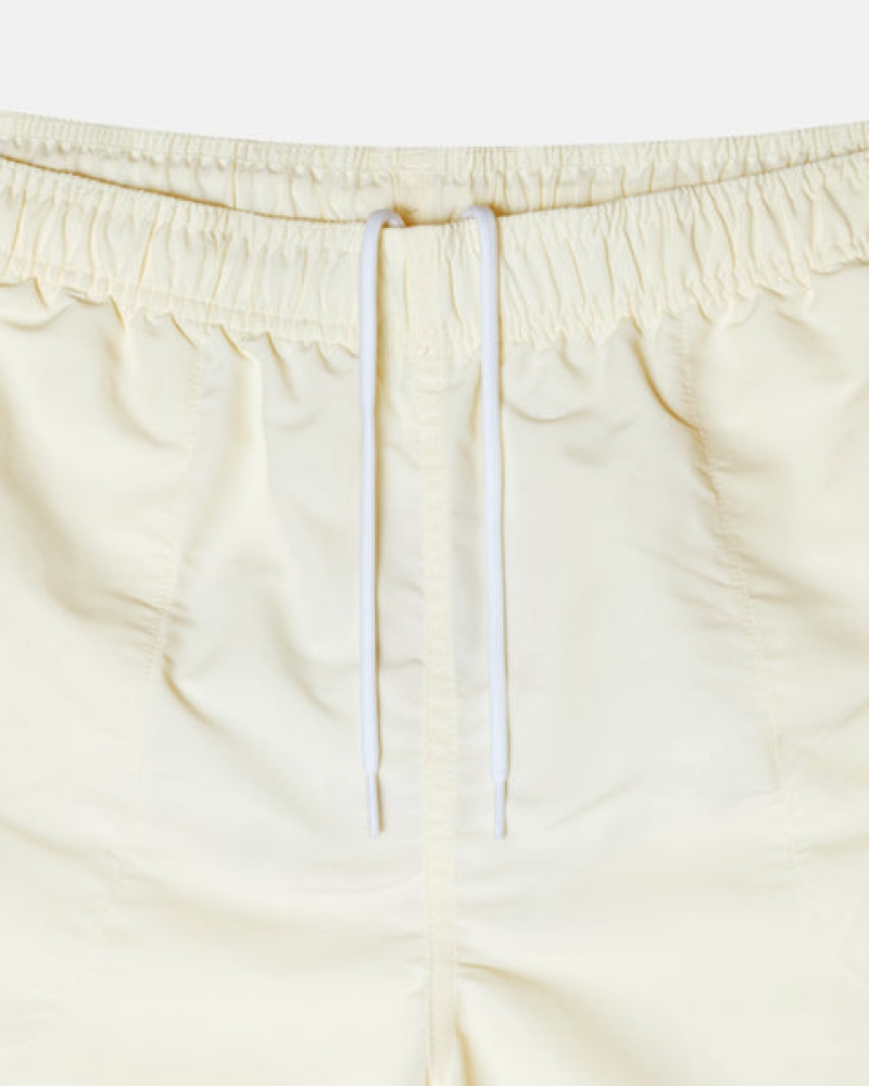 Cream Stussy Big Basic Water Short Women's Swimwear Jakarta | Indonesia YDZ-8445