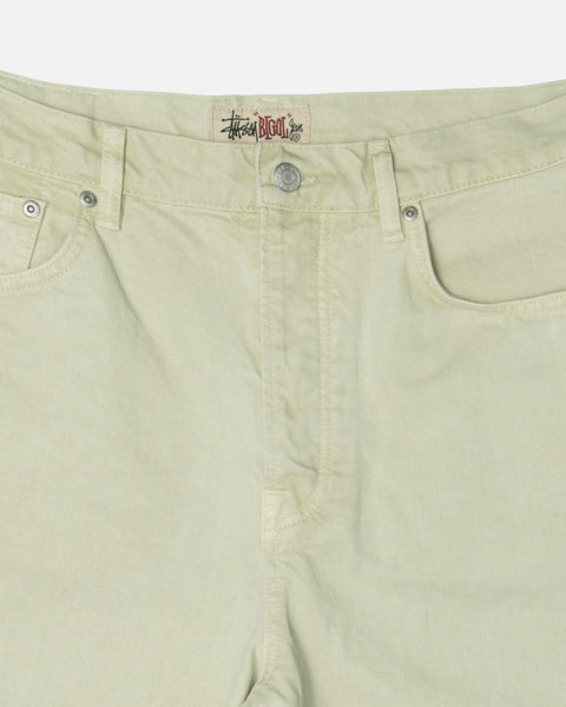 Cream Stussy Double Dye Big 'Ol Jeans Men's Pants Jakarta | Indonesia RMV-2985