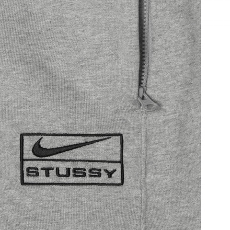 Dark Grey Stussy Fleece Pant Men's Sweatpants Jakarta | Indonesia TEY-9324