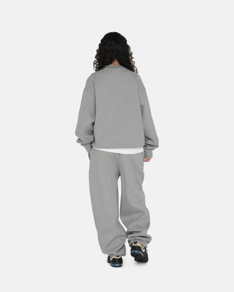 Dark Grey Stussy Fleece Pant Men's Sweatpants Jakarta | Indonesia TEY-9324