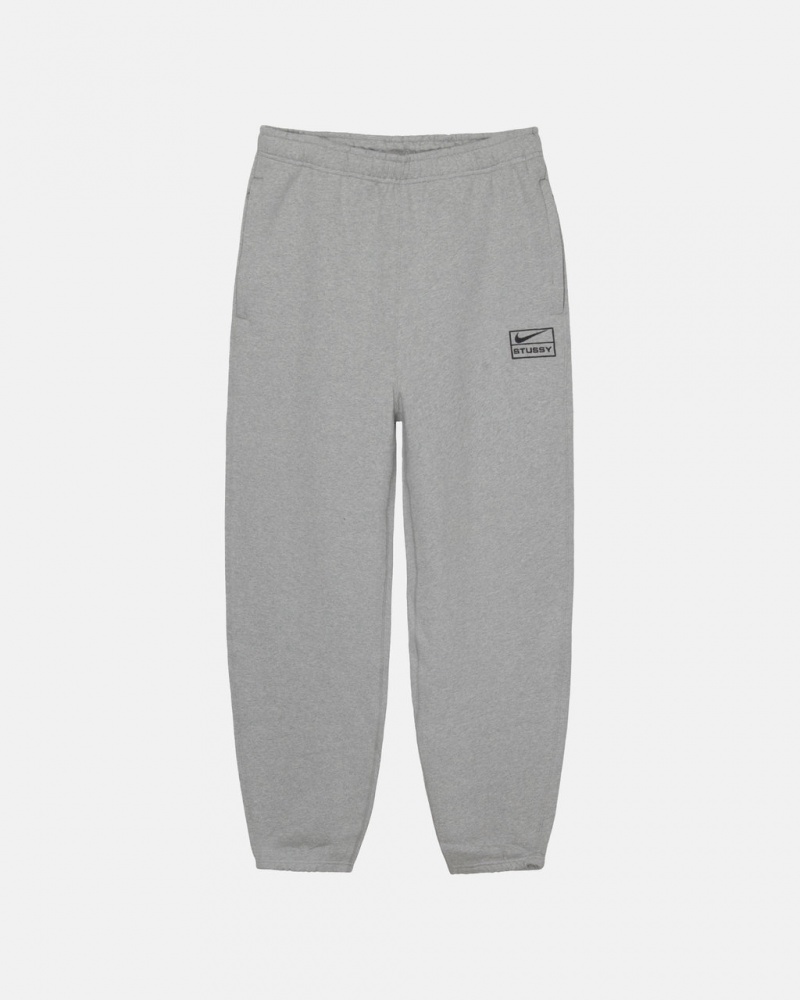 Dark Grey Stussy Fleece Pant Men\'s Sweatpants Jakarta | Indonesia TEY-9324