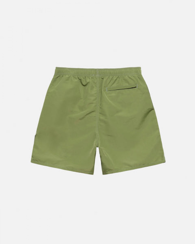 Green Stussy Surfman Patch Water Short Men's Swimwear Jakarta | Indonesia PJM-4603