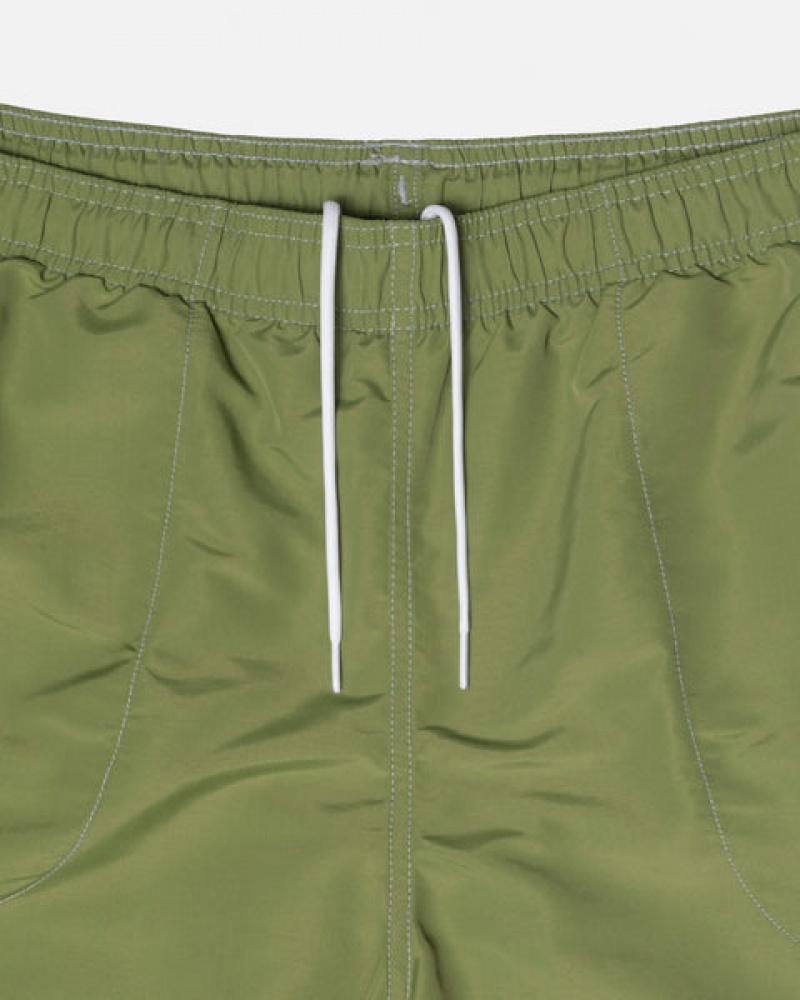 Green Stussy Surfman Patch Water Short Men's Swimwear Jakarta | Indonesia PJM-4603