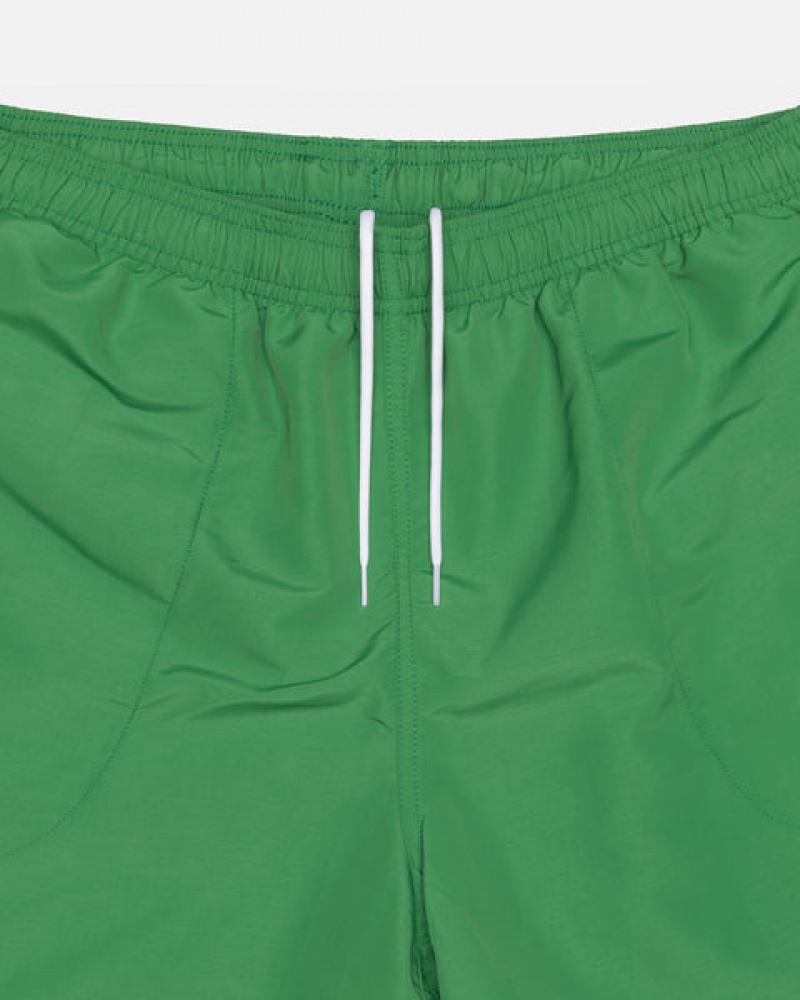 Green Stussy Water Short Big Basic Men's Shorts Jakarta | Indonesia XGL-4358