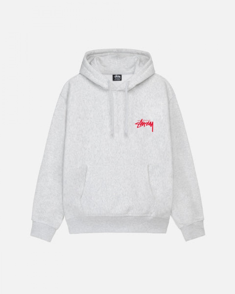 Grey Stussy Skate Tough Hoodie Women's Hoodie Jakarta | Indonesia QNB-6987