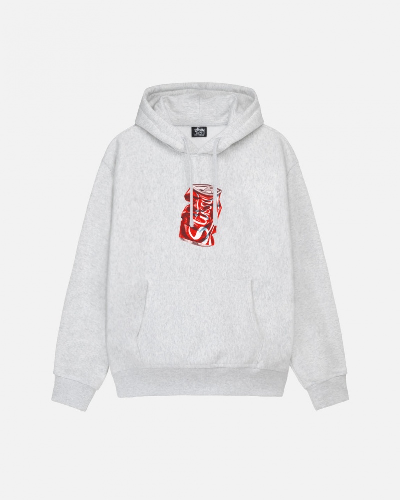 Grey Stussy Soda Can Hoodie Men\'s Hoodie Jakarta | Indonesia KLJ-5288