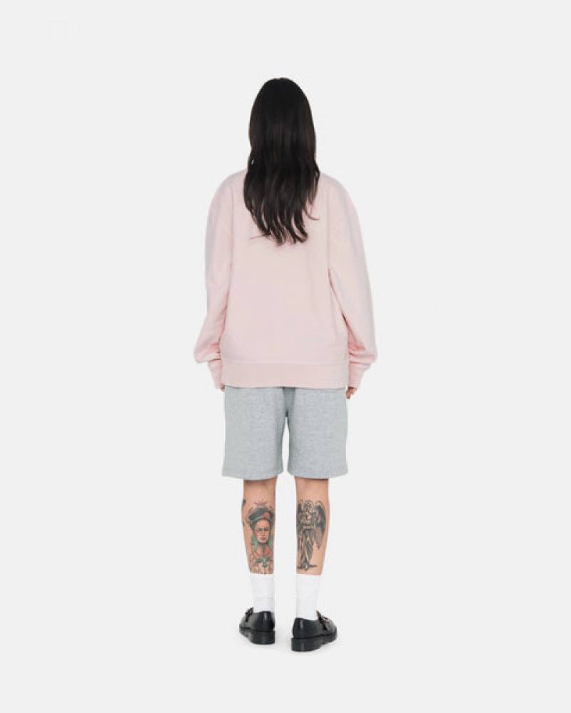 Grey Stussy Stock Logo Sweat Short Women's Sweatshorts Jakarta | Indonesia QFW-4252