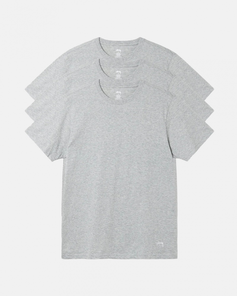 Grey Stussy Stussy Undershirt Women\'s Shirts Jakarta | Indonesia YHU-6536