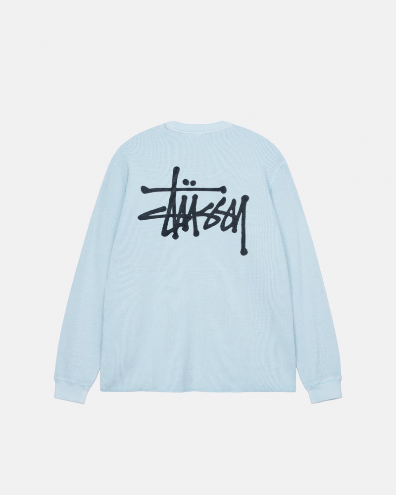 Light Blue Stussy Basic Stock Ls Thermal Women\'s Tops Jakarta | Indonesia XQN-0690