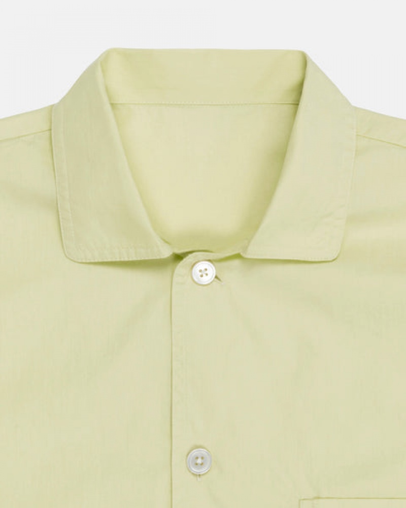 Light Green Stussy Tekla Poplin Pyjama Shirt Women's Shirts Jakarta | Indonesia BIP-8171