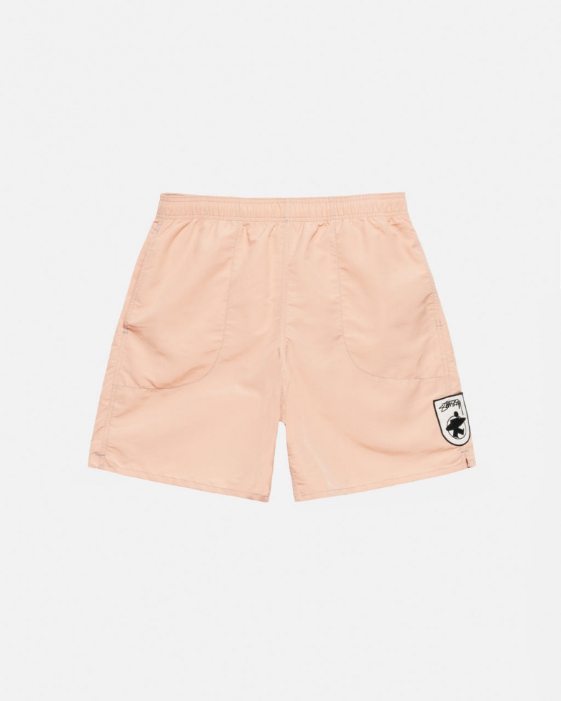 Light Rose Stussy Surfman Patch Water Short Women\'s Swimwear Jakarta | Indonesia JFC-5698