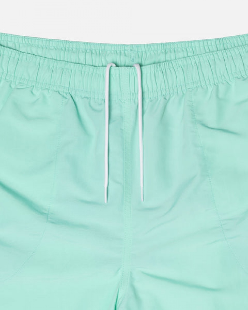 Light Turquoise Stussy Stock Water Short Men's Swimwear Jakarta | Indonesia WJO-0718