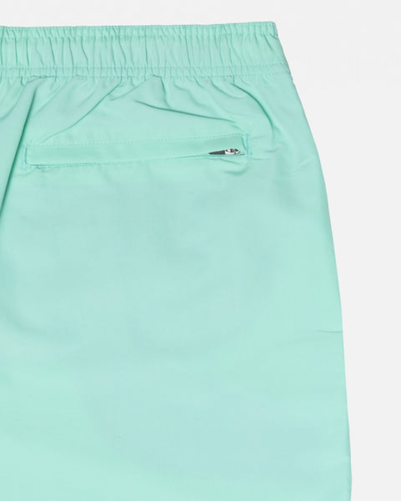 Light Turquoise Stussy Stock Water Short Men's Swimwear Jakarta | Indonesia WJO-0718