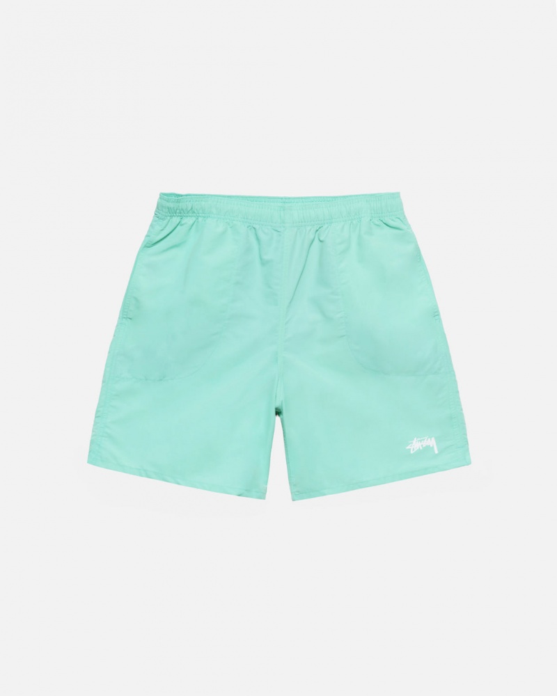 Light Turquoise Stussy Stock Water Short Men\'s Swimwear Jakarta | Indonesia WJO-0718