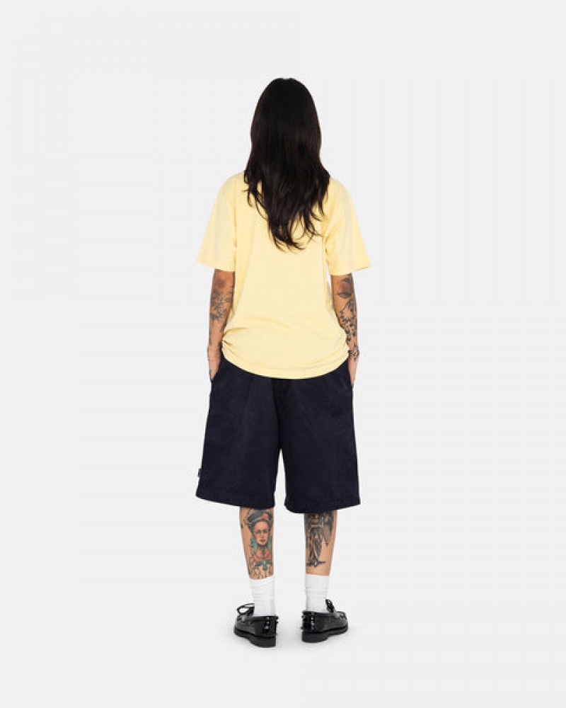 Navy Stussy Brushed Beach Short Women's Shorts Jakarta | Indonesia OXV-6174