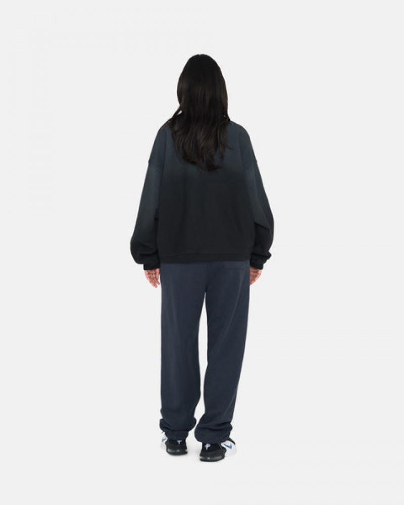 Navy Stussy Overdyed Stock Logo Sweatpant Women's Sweatpants Jakarta | Indonesia UKH-4350