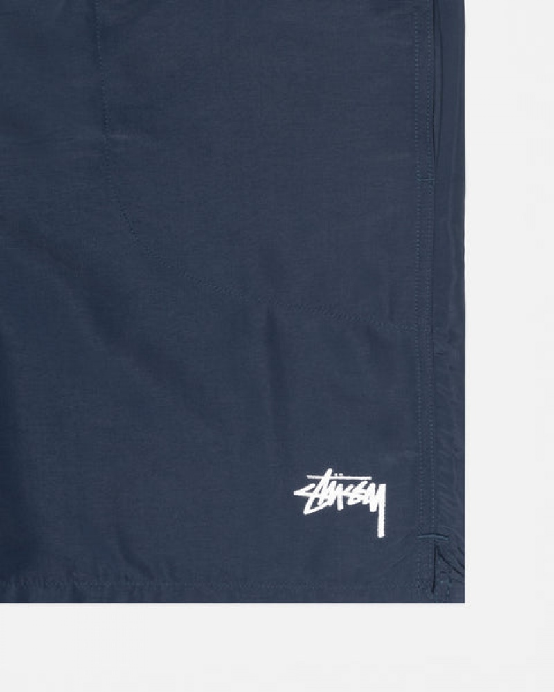 Navy Stussy Stock Water Short Men's Swimwear Jakarta | Indonesia EUE-2179