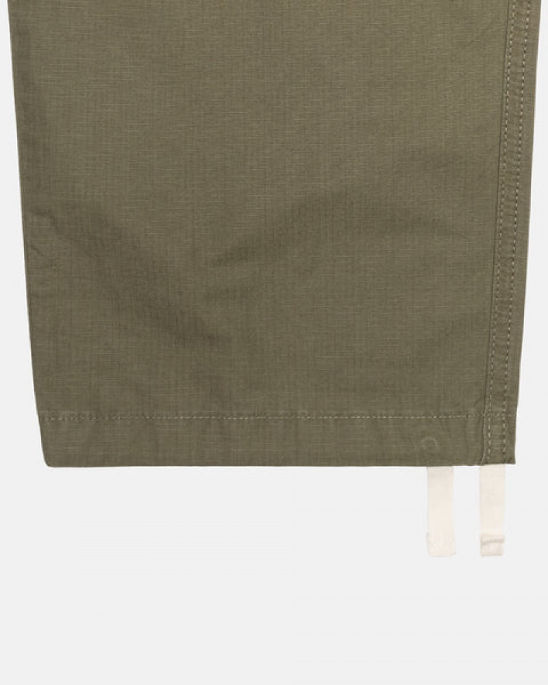 Olive Stussy Ripstop Cargo Beach Pant Women's Pants Jakarta | Indonesia DGW-4359