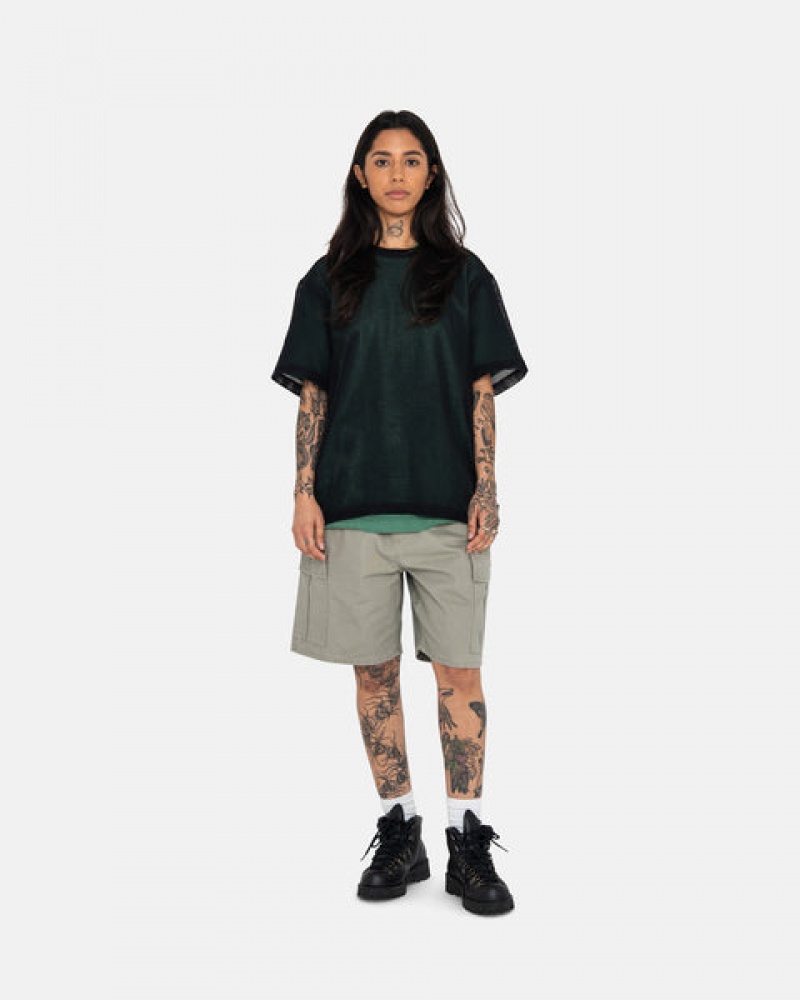 Olive Stussy Ripstop Cargo Beach Short Women's Shorts Jakarta | Indonesia CAJ-6610