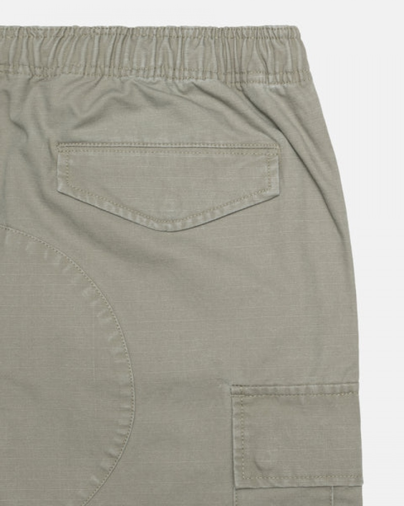 Olive Stussy Ripstop Cargo Beach Short Women's Shorts Jakarta | Indonesia CAJ-6610