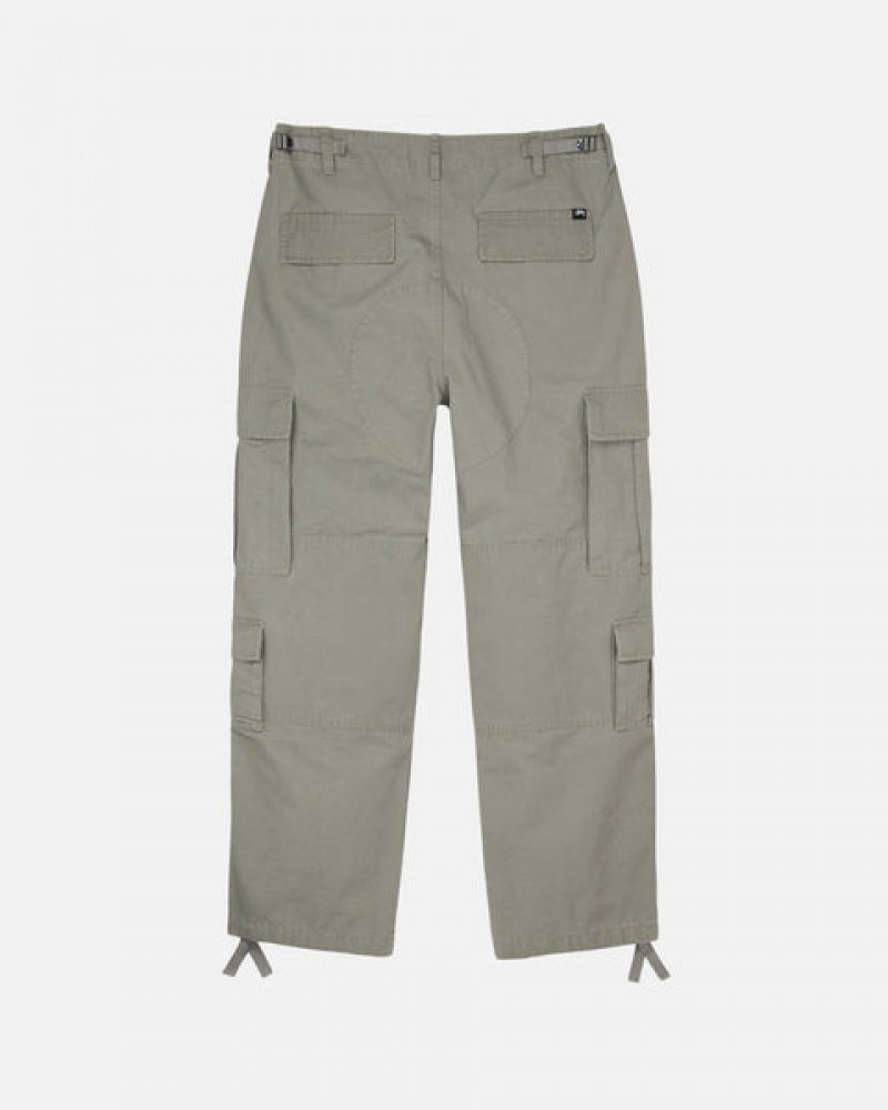 Olive Stussy Surplus Cargo Ripstop Women's Pants Jakarta | Indonesia RJD-5079