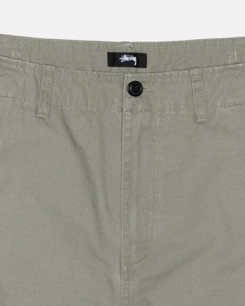 Olive Stussy Surplus Cargo Ripstop Women's Pants Jakarta | Indonesia RJD-5079