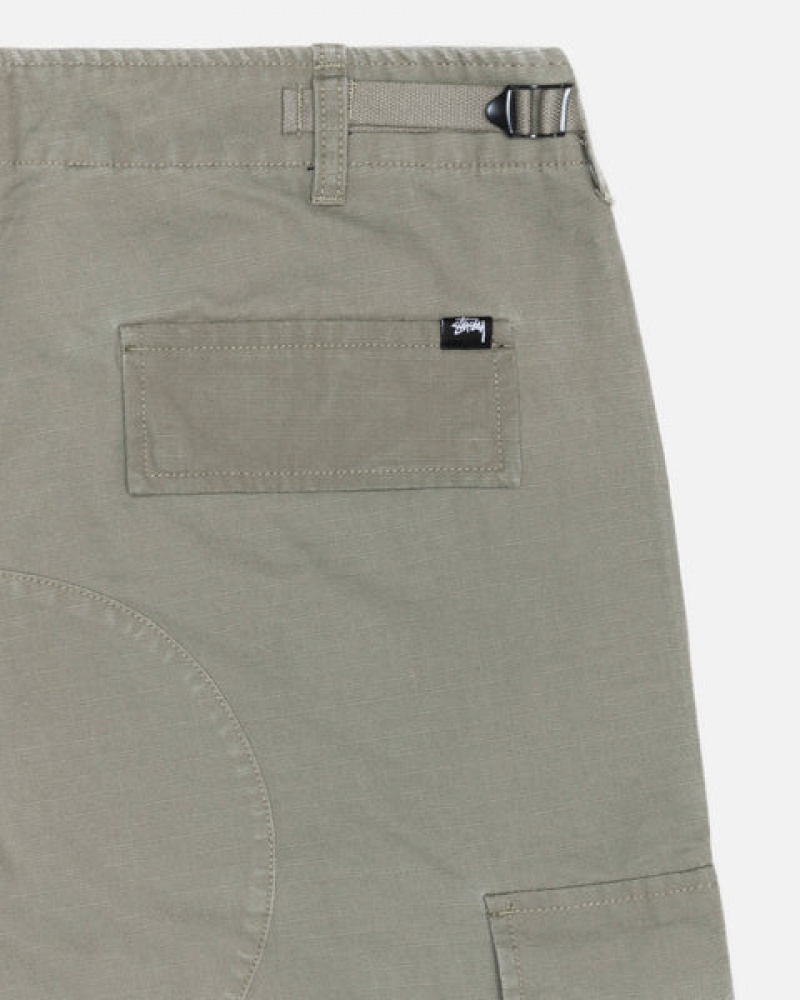 Olive Stussy Surplus Cargo Ripstop Women's Pants Jakarta | Indonesia RJD-5079