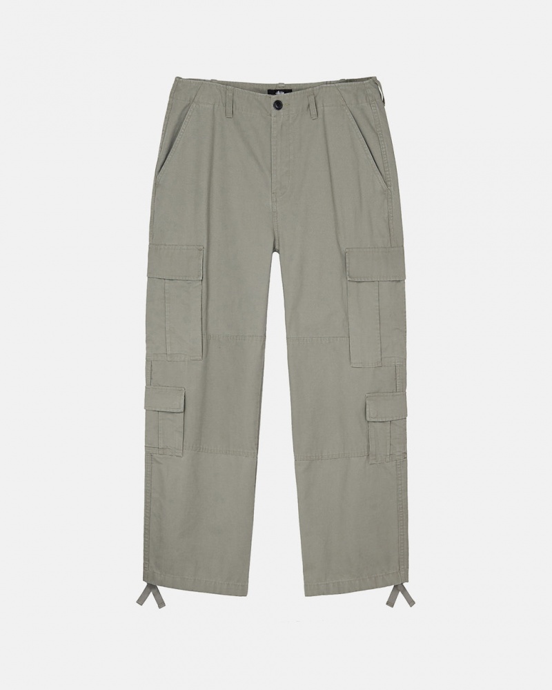 Olive Stussy Surplus Cargo Ripstop Women\'s Pants Jakarta | Indonesia RJD-5079