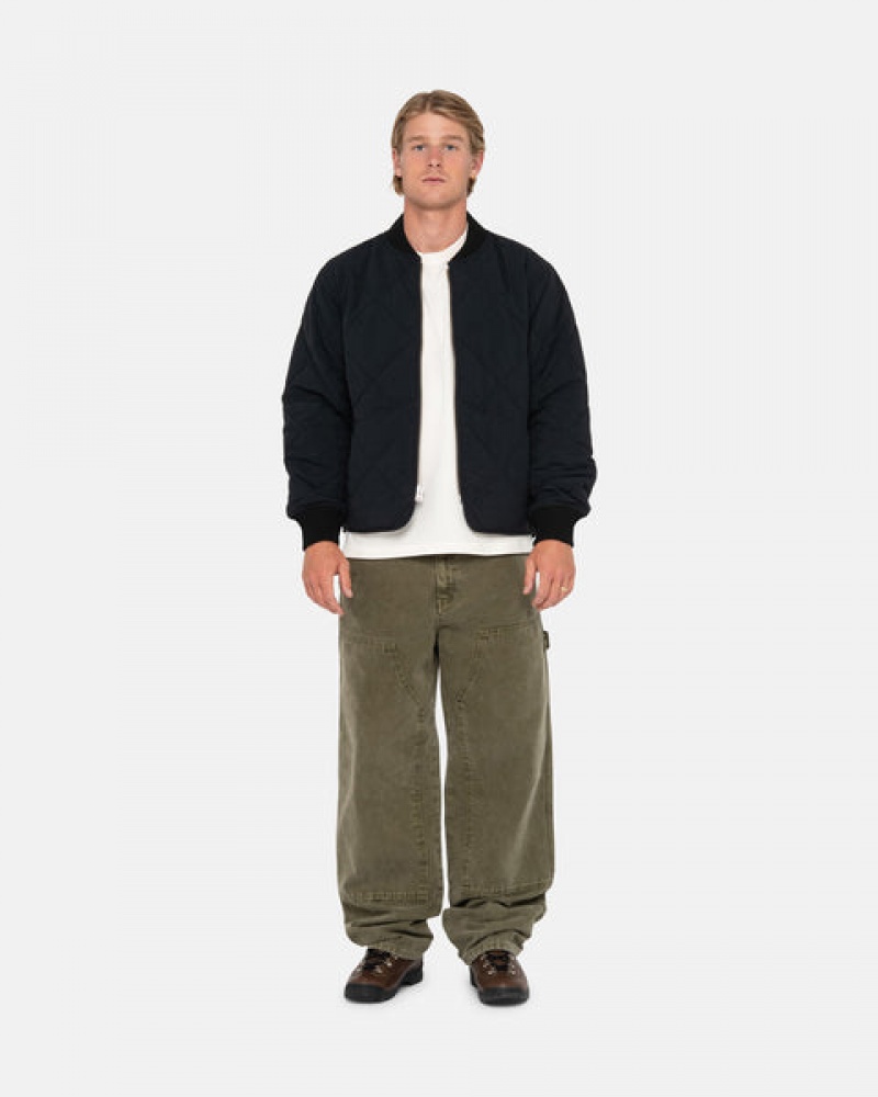 Olive Stussy Work Pant Canvas Women's Pants Jakarta | Indonesia SOQ-2079