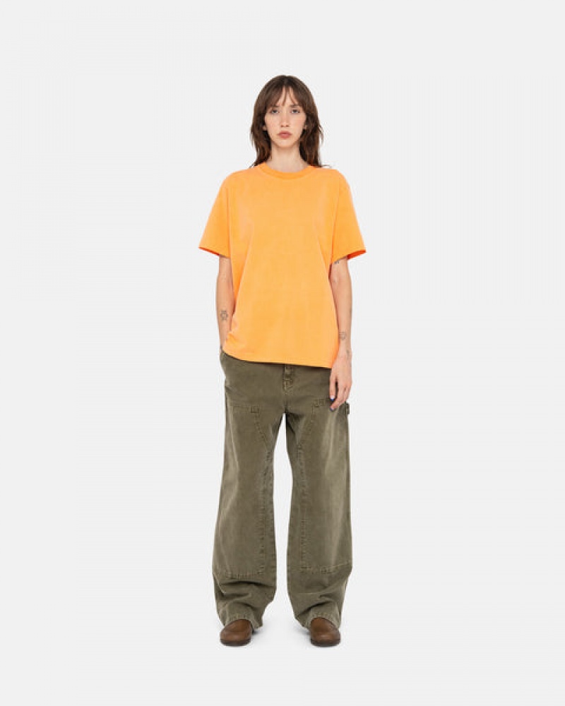 Olive Stussy Work Pant Canvas Women's Pants Jakarta | Indonesia SOQ-2079