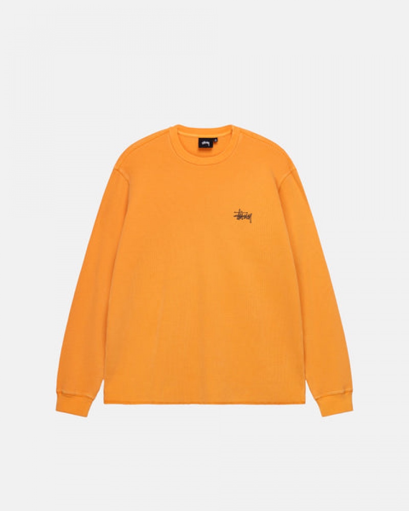 Orange Stussy Basic Stock Ls Thermal Women's Tops Jakarta | Indonesia SBM-6040