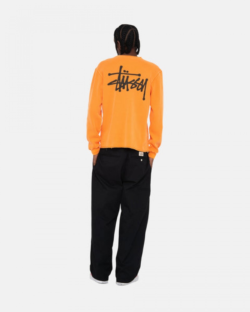 Orange Stussy Basic Stock Ls Thermal Women's Tops Jakarta | Indonesia SBM-6040