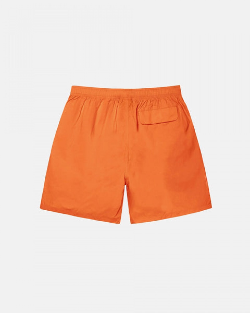 Orange Stussy Big Stock Nylon Short Men's Shorts Jakarta | Indonesia CUW-7278