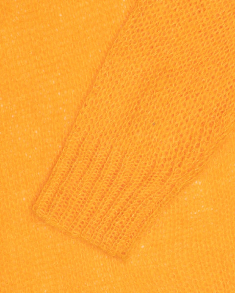 Orange Stussy Loose Knit Sweater Men's Sweaters Jakarta | Indonesia KPL-7553