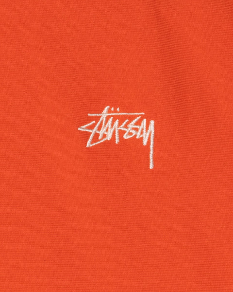 Orange Stussy Overdyed Stock Logo Hoodie Men's Hoodie Jakarta | Indonesia OJM-5363