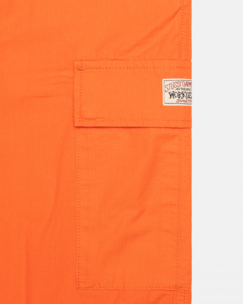 Orange Stussy Ripstop Cargo Beach Pant Women's Pants Jakarta | Indonesia KTA-0292