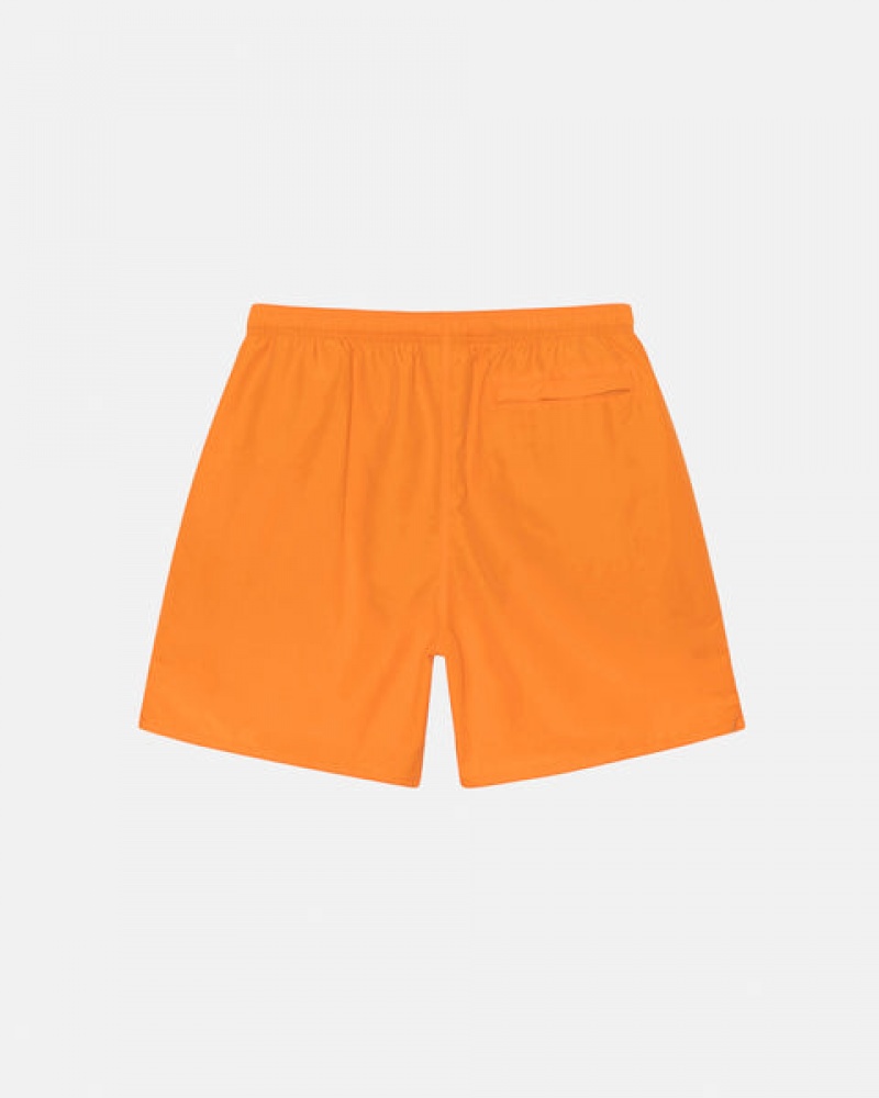 Orange Stussy Water Short Big Basic Men's Shorts Jakarta | Indonesia YPM-2830